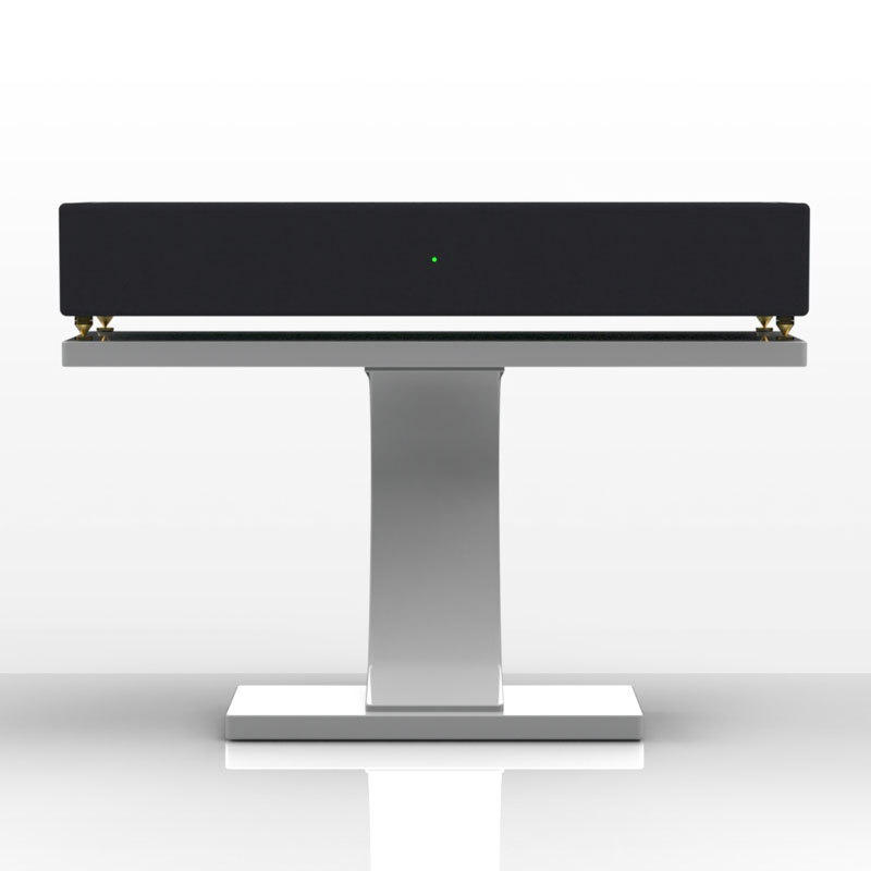 front view of the bass clef speaker